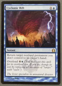 MTG 1x Cyclonic Rift Return to Ravnica Modern Magic the Gathering Card - Image 1