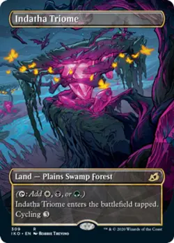 Indatha Triome - Foil - Showcase NM, English MTG Ikoria: Lair Of Behemoths - Image 1