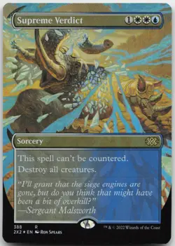 Supreme Verdict (Borderless) NM Foil R Double Masters 2022 388 - Image 1