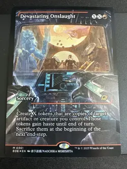 NM Showcase Foil Devastating Onslaught, MTG, Edge of Eternities, Magic, 361 - Image 1