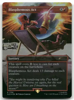 Blasphemous Act () NM Foil R Secret Lair Drop Series 1756 - Image 1