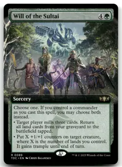 Will of the Sultai (Extended Art) NM Normal R Commander: Tarkir: Dragonstorm 89 - Image 1
