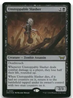 Unstoppable Slasher (0294) NM Foil R Duskmourn: House of Horror 294 - Image 1