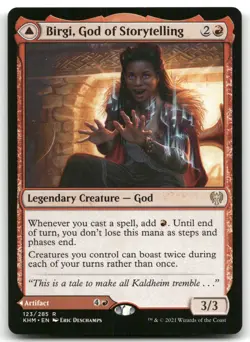 Birgi, God of Storytelling NM Normal R Kaldheim 123 - Image 1