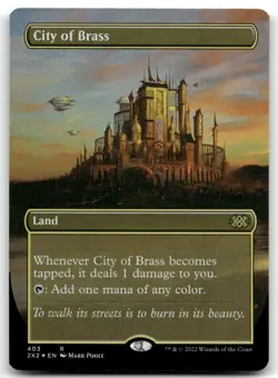 City of Brass (Borderless) NM Foil R Double Masters 2022 403 - Image 1
