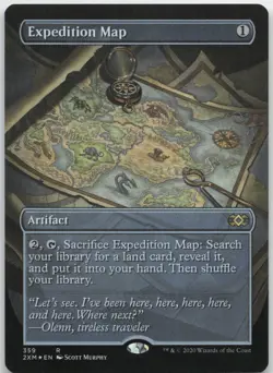 Expedition Map (Borderless) NM Foil R Double Masters 359 - Image 1