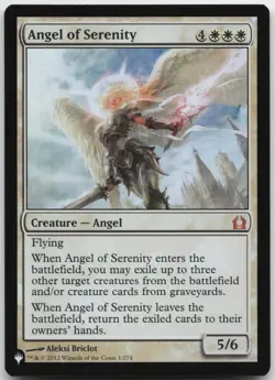 Angel of Serenity (RTR) NM Foil M The List Reprints 1 - Image 1