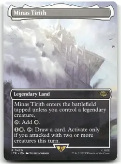 Minas Tirith(Borderless) NM Norm R Universes Beyond: The Lord of the Rings 420 - Image 1