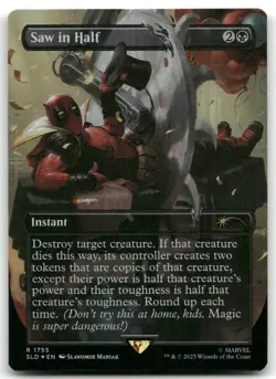 Saw in Half NM Foil R Secret Lair Drop Series 1755 - Image 1