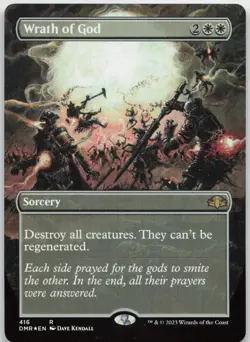 Wrath of God (Borderless) NM Foil R Dominaria Remastered 416 - Image 1