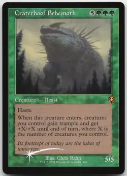 Craterhoof Behemoth (Retro Frame) NM Foil M Innistrad Remastered 480 - Image 1