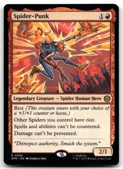 Spider-Punk NM Normal R Marvel's Spider-Man 92 - Image 1