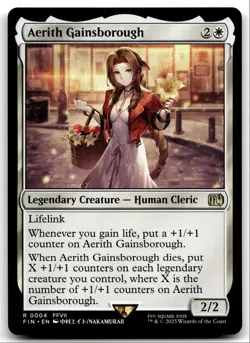 #4 Aerith Gainsborough NM 2025 MTG Final Fantasy R - Image 1