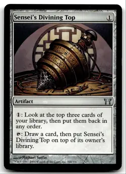 Champions of Kamigawa Sensei's Divining Top LP U 2009 #268 LOT#2 - Image 1