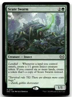 Scute Swarm NM Normal R Commander: Duskmourn: House of Horror 197 - Image 1