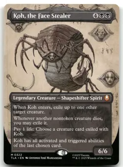 Koh, the Face Stealer (Borderless) NM M Avatar: The Last Airbender 322 - Image 1