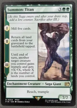 Summon: Titan NM Final Fantasy 2025 Expansion/Rare #204 - Image 1