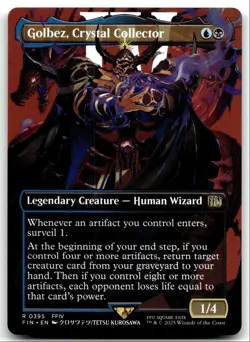#395 Golbez, Crystal Collector NM Borderless 2025 MTG Final Fantasy R - Image 1