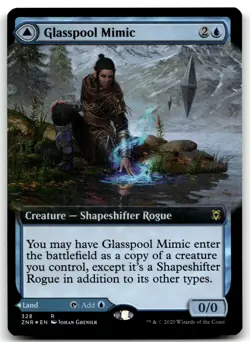 Glasspool Mimic (Extended Art) NM Foil R Zendikar Rising 328 - Image 1