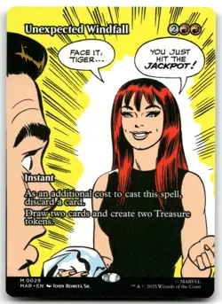 Unexpected Windfall (Borderless) NM Normal M Marvel Eternal-Legal 29 - Image 1