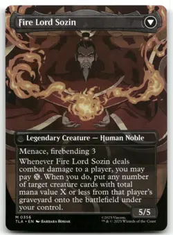 The Rise of Sozin (Borderless) NM M Avatar: The Last Airbender 356 - Image 2