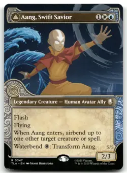 Aang, Swift Savior (Showcase) NM R Avatar: The Last Airbender 347 - Image 1