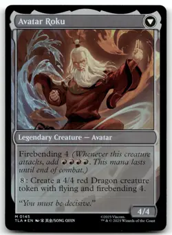 The Legend of Roku NM Foil M Avatar: The Last Airbender 145 - Image 2