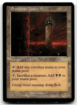 Urza's Saga Phyrexian Tower LP R 2020 #322 LOT#2 - Image 1