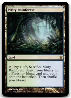 Zendikar Misty Rainforest NM R 2009 #220 LOT#2 - Image 1