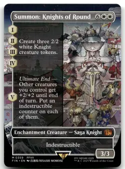 Summon: Knights of Round (Borderless) NM Normal M FINAL FANTASY 359 - Image 1