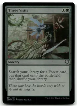 Three Visits NM Foil U Commander Legends 261 - Image 1