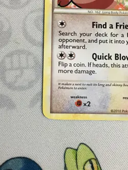 D1374 POKEMON TCG HEARTGOLD & SOULSILVER FURRET 21 MP RARE - Image 4