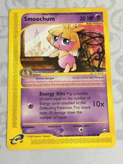 D1380 POKEMON TCG AQUAPOLIS SMOOCHUM 61 NM UNCOMMON - Image 1