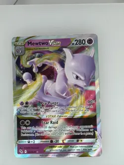 2022 Pokemon Pokemon GO Mewtwo VSTAR 031/078 NM - Image 1