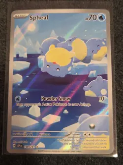 Spheal 199/191 Sv08: Surging Sparks Holo Pokemon TCG Pack Fresh - Image 1