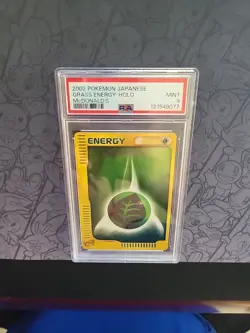 Pokemon: Grass Energy Holo e-Reader McDonald's Collection 2002 - PSA 9 - E102 - Image 4