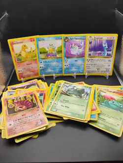 60 Pokemon Vintage Non Holo Mix Of Rare Uncommon And Common MP - Image 1
