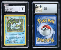 Vaporeon Holo Pokemon Jungle CGC 4 1999 - Image 3