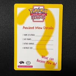 Ancient Mew 2000 Movie Promo HOLO Card RARE Pokemon TCG Vintage MINT-NM - Image 3