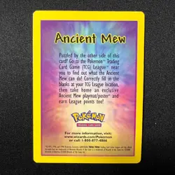 Ancient Mew 2000 Movie Promo HOLO Card RARE Pokemon TCG Vintage MINT-NM - Image 4