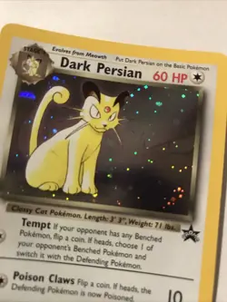 Dark Persian 17 Holo Black Star Promo WOTC Pokemon Card - Image 2