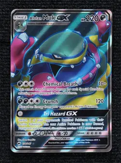 Full Art - Alolan Muk GX Pokemon Sun & Moon Burning Shadows #138 - Image 1