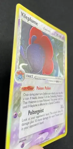 Pokemon Vileplume Delta Holo LP / NM Species 17/110 Holon Phantoms (Print Error) - Image 5
