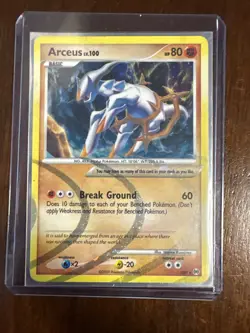 Pokemon Platinum Arceus (AR8) Holo Secret Rare (LP - Lightly Played EXCELLENT) - Image 1