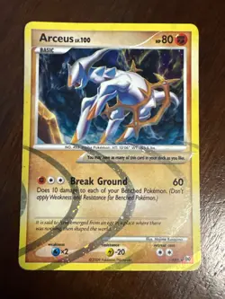 Pokemon Platinum Arceus (AR8) Holo Secret Rare (LP - Lightly Played EXCELLENT) - Image 2