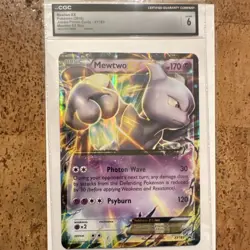 Pokemon Mewtwo EX Jumbo Promo Holo XY183 2016 EX Box. CGC graded 6 - Image 1