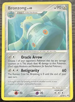 Bronzong 14/99 Pokemon TCG Platinum Arceus Rare Lightly Played LP - Image 1