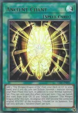 Ancient Chant-Ultra Rare - Unlimited - LED7-EN004 - Legendary Duelists: Rage ... - Image 1