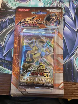 Raging Battle 1st Edition Sealed Blister Booster Pack! Rare! Yugioh 5Ds - Image 1