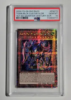 2024 YU-GI-OH! RA03-QUARTER CENTURY BONANZA TOON BLACK LUSTER SOLDIER PSA 10 - Image 1
